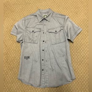 G-Star Grey Short Sleeve Shirt Size XL
